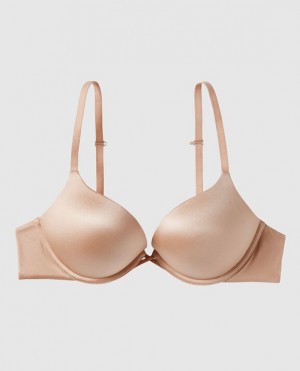 Women's La Senza Up 2 Cup Push Up Bras Rose Brown | O2625qWC