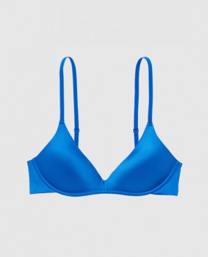 Women's La Senza Wireless Light Push Up Bras Deep Blue | YdAuwGqj