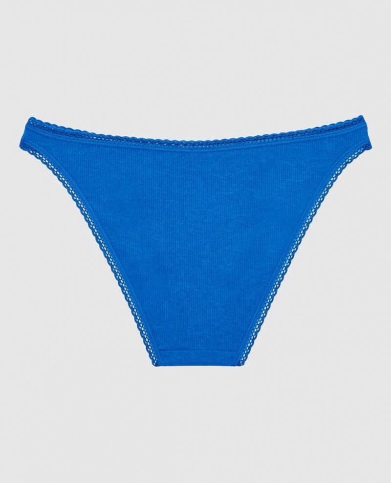 Women's La Senza Bikini Panty Underwear Deep Blue | 97q95r97