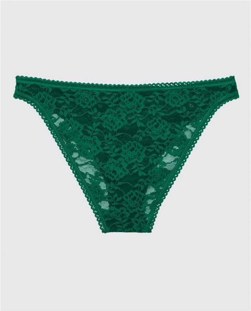 Women's La Senza Bikini Panty Underwear Green | oKBINDfq