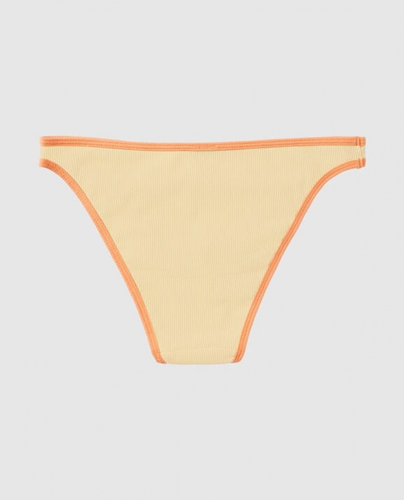 Women's La Senza Bikini Panty Underwear Light Yellow | 6D7WWwEQ