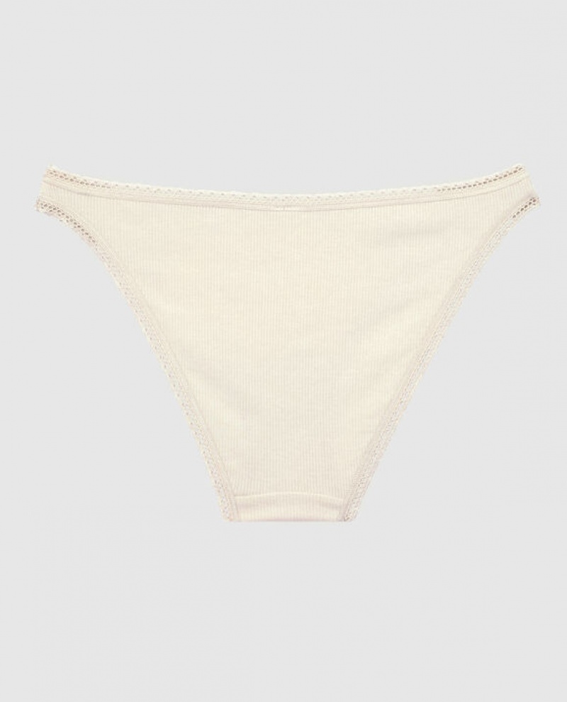 Women's La Senza Bikini Panty Underwear Pearl | 2SptCe4l