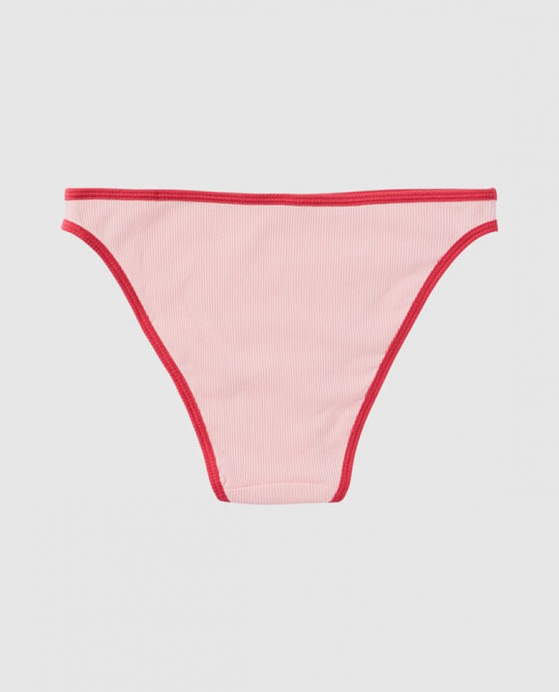 Women's La Senza Bikini Panty Underwear Pink | 4voQDfrx