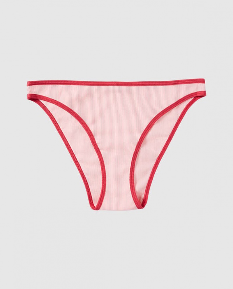 Women\'s La Senza Bikini Panty Underwear Pink | 4voQDfrx