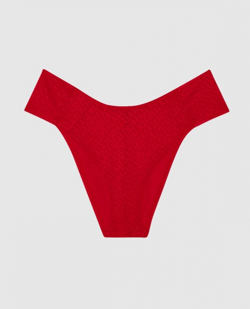 Women's La Senza Bikini Panty Underwear Red | wpAzjX2v