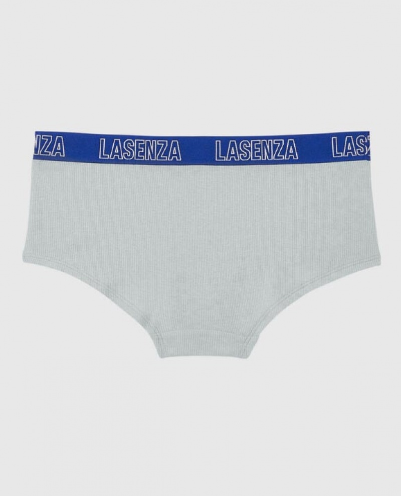 Women's La Senza Boyshort Panty Underwear Grey | LDIguYlQ