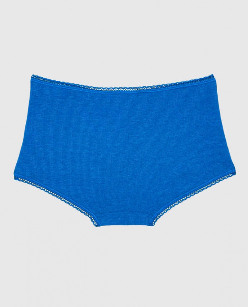 Women's La Senza Boyshort Panty Underwear Deep Blue | EOgOIlto