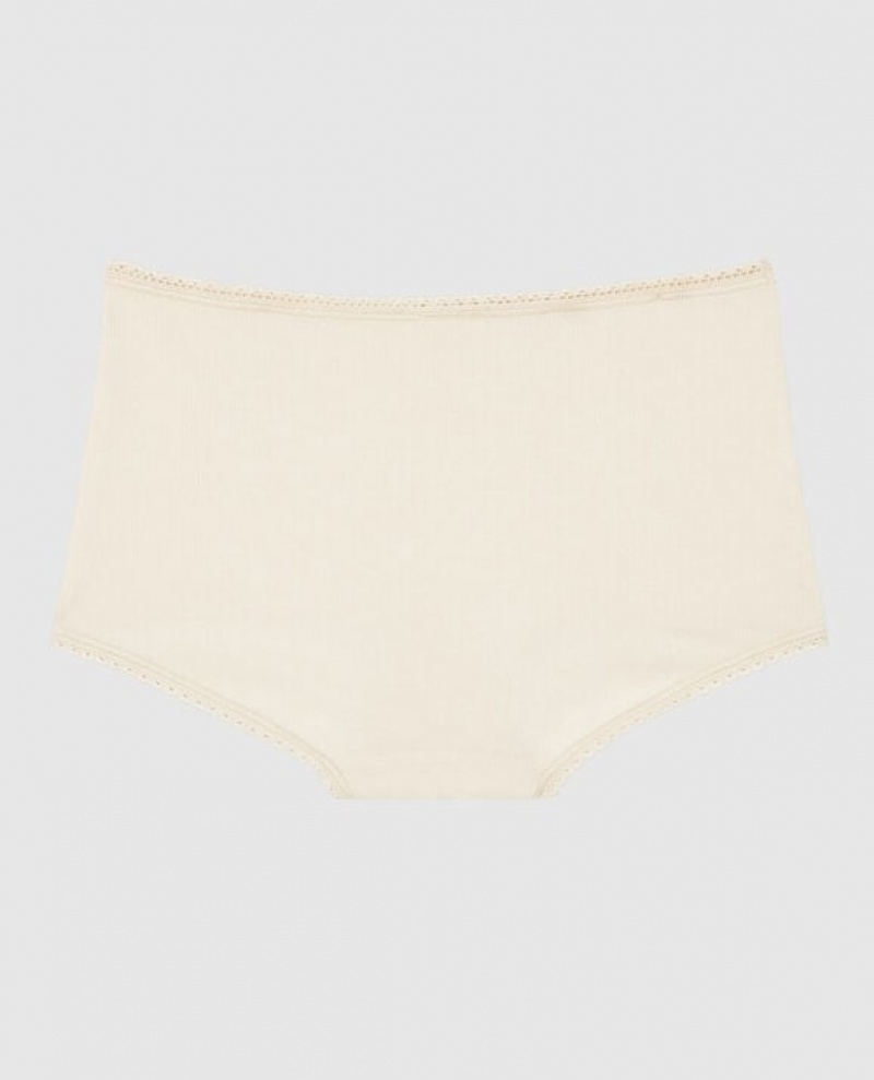 Women's La Senza Boyshort Panty Underwear Pearl | TSNnZJWl