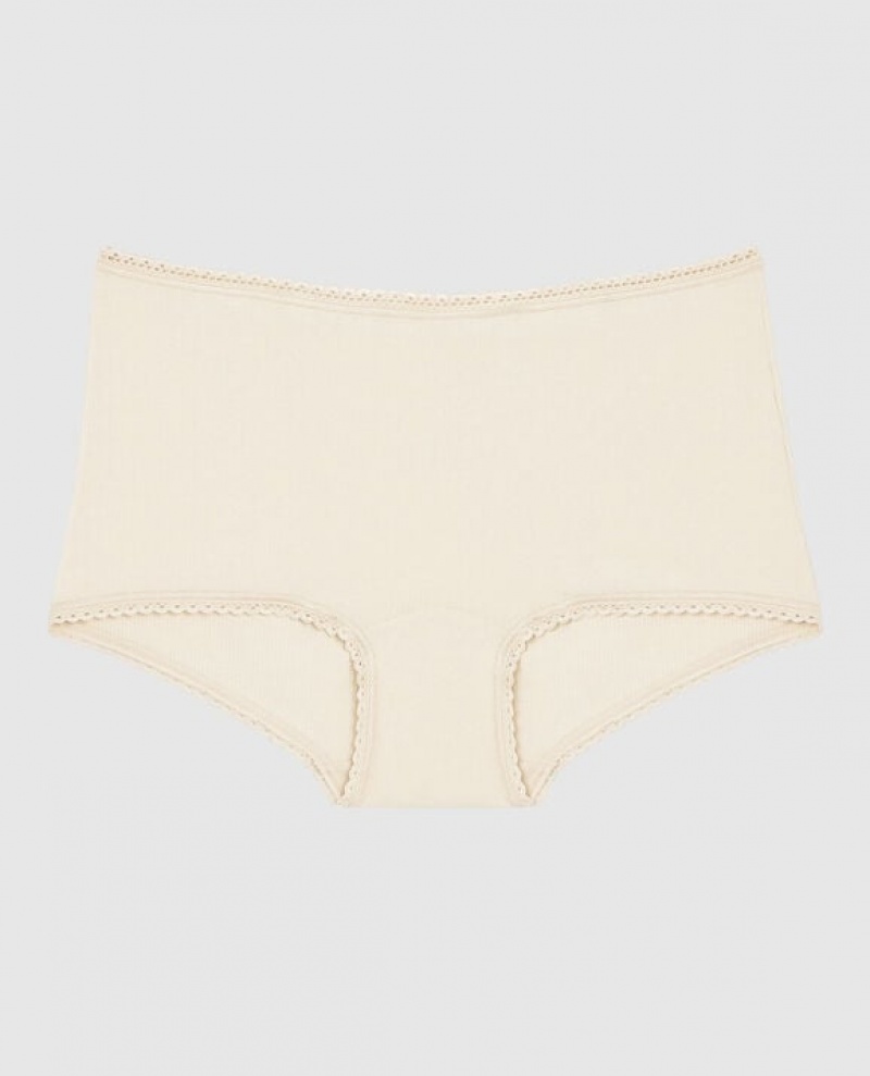 Women\'s La Senza Boyshort Panty Underwear Pearl | TSNnZJWl