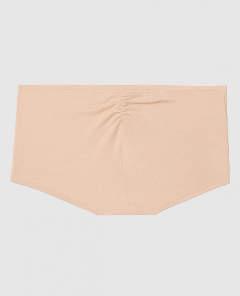 Women's La Senza Boyshort Panty Underwear Rosetan | MWvl03RD