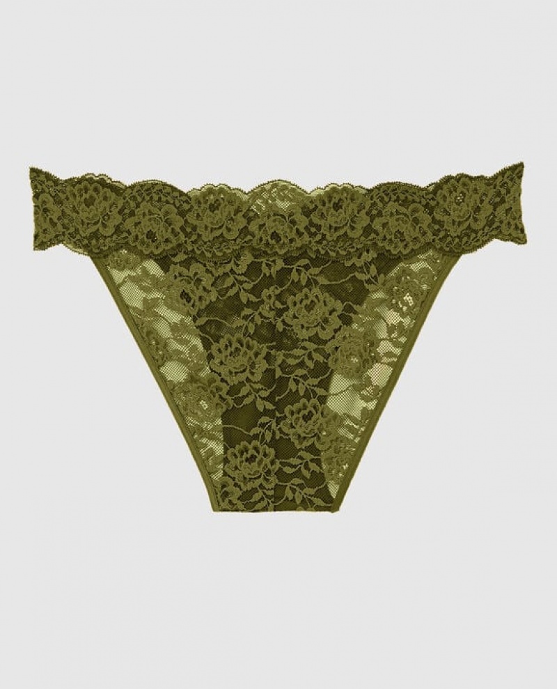 Women's La Senza Cheeky Panty Underwear Avocado | QjiljUzl