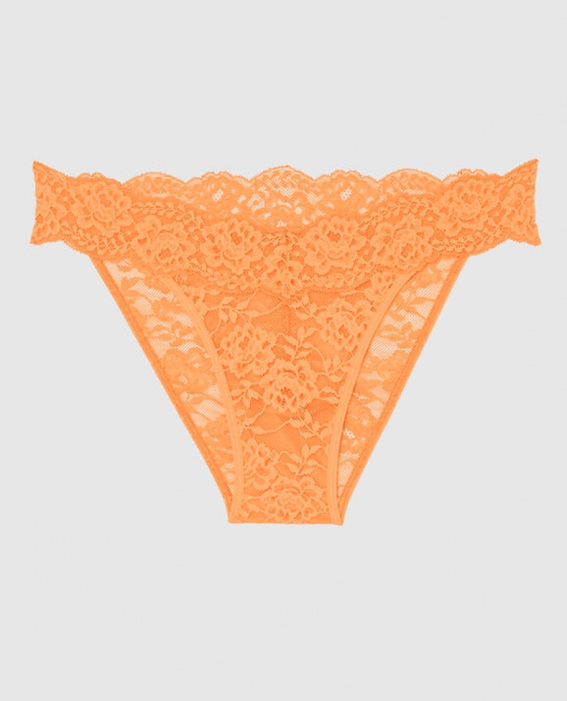 Women\'s La Senza Cheeky Panty Underwear Apricot | 5rIPJygg