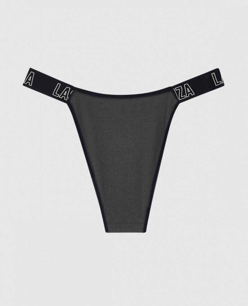 Women's La Senza Cheeky Panty Underwear Black | Boah80Hb