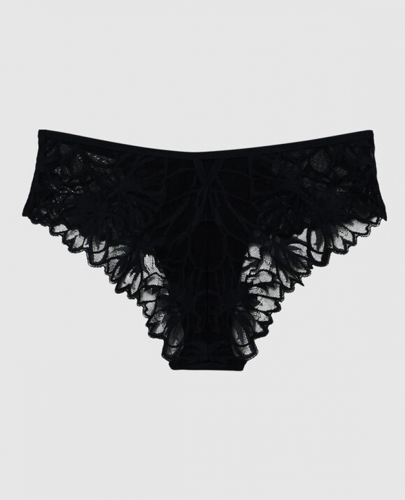 Women's La Senza Cheeky Panty Underwear Black | W9Y8APFB