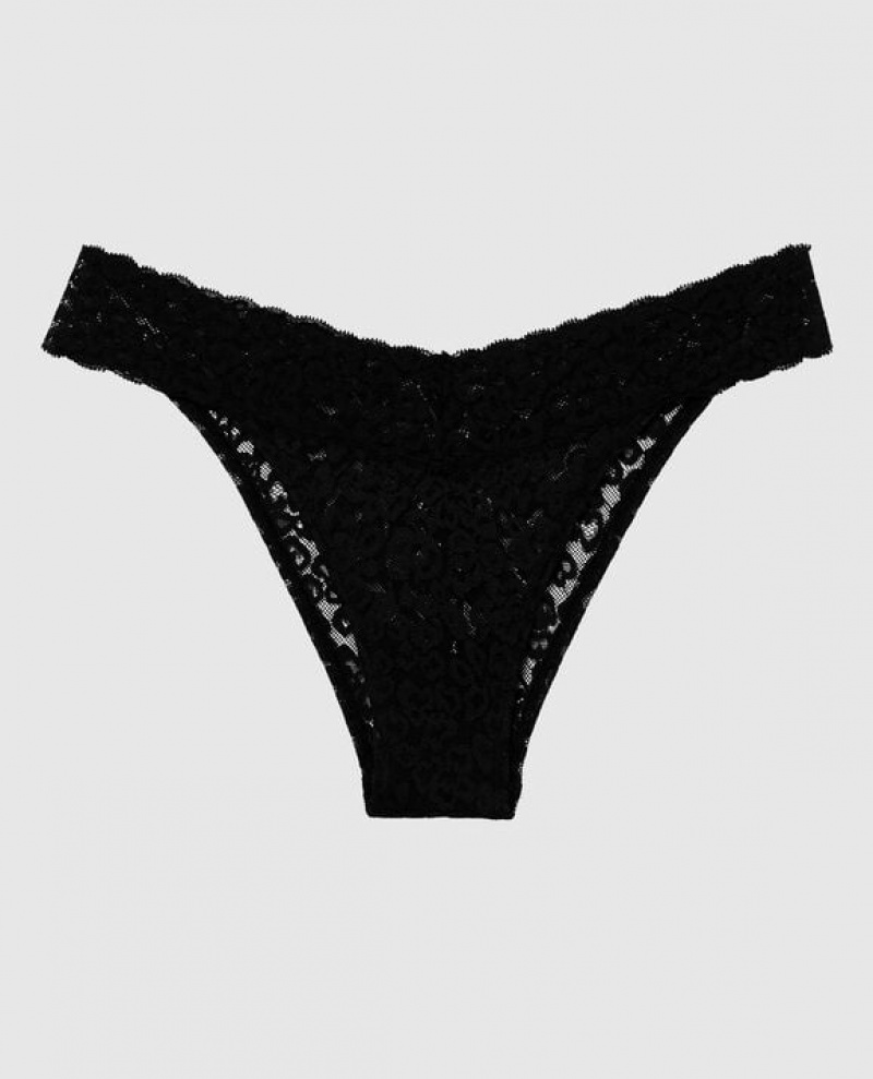 Women\'s La Senza Cheeky Panty Underwear Black | B3ODy1LX