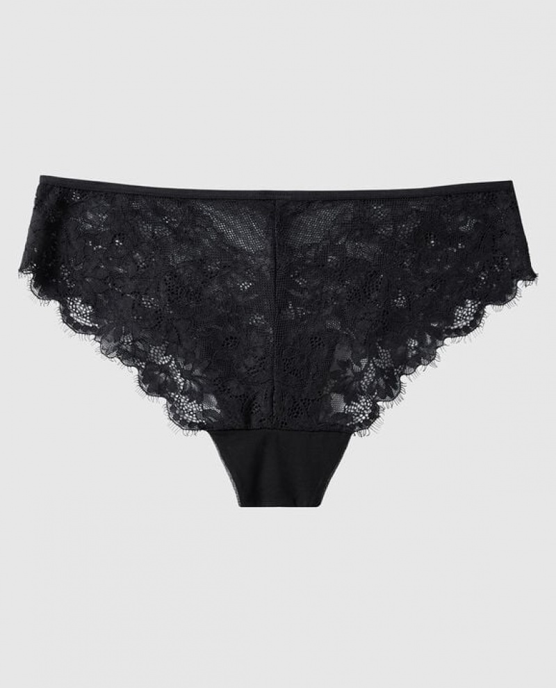 Women's La Senza Cheeky Panty Underwear Black | 6gKnJol9