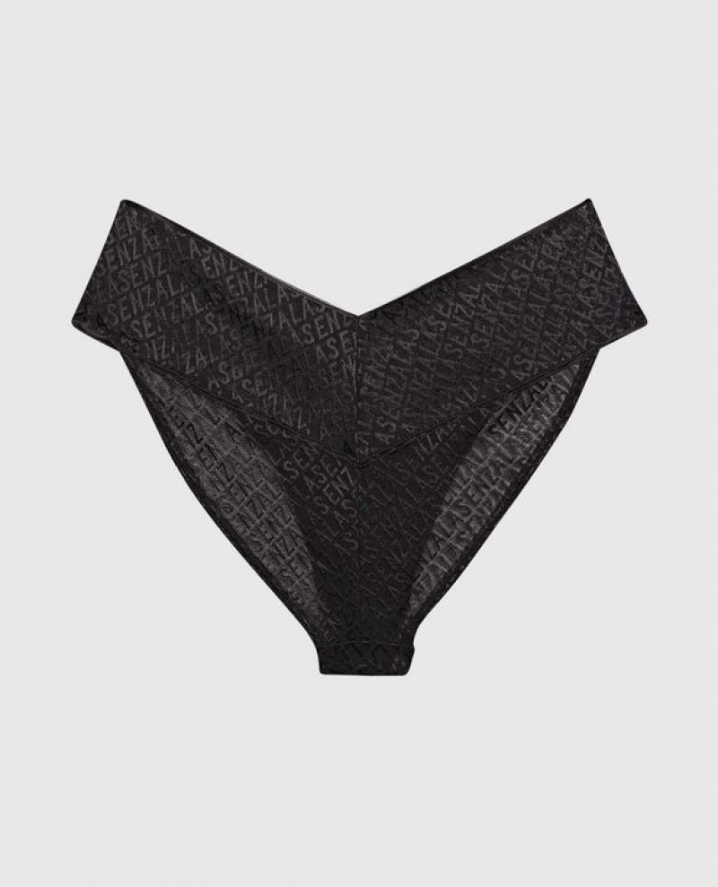 Women's La Senza Cheeky Panty Underwear Black | UTLMjaVg