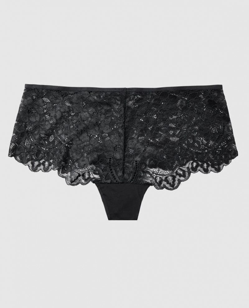 Women's La Senza Cheeky Panty Underwear Black | XEz6YgNM