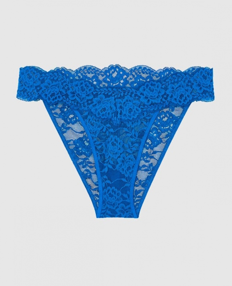 Women\'s La Senza Cheeky Panty Underwear Deep Blue | D3B5ZwjY