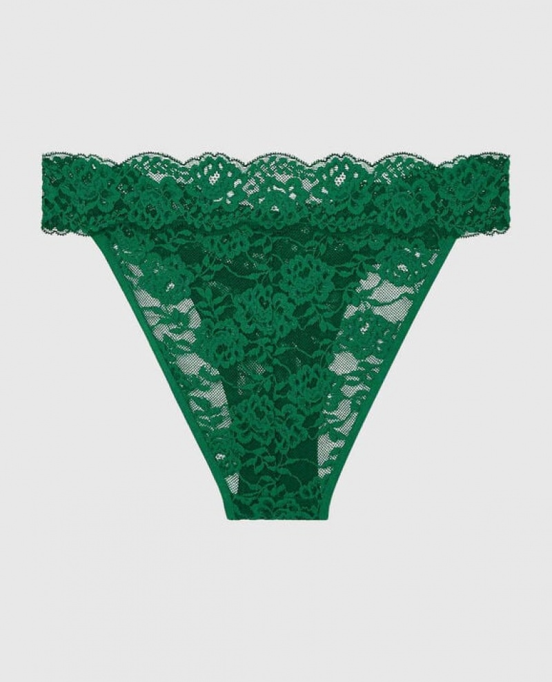 Women's La Senza Cheeky Panty Underwear Green | qTA1pz2G