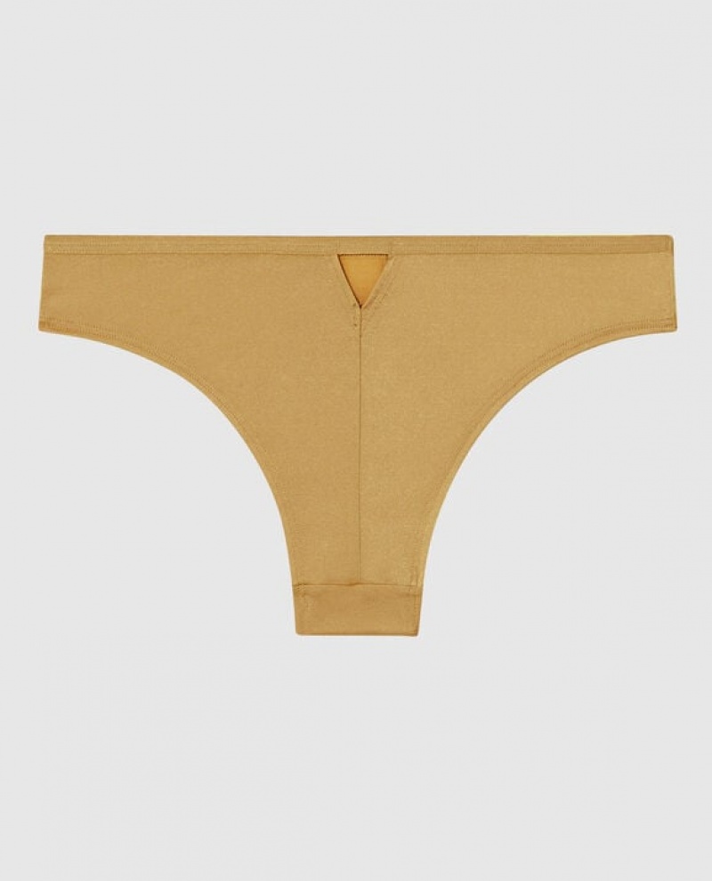 Women's La Senza Cheeky Panty Underwear Gold | QJ14xjud