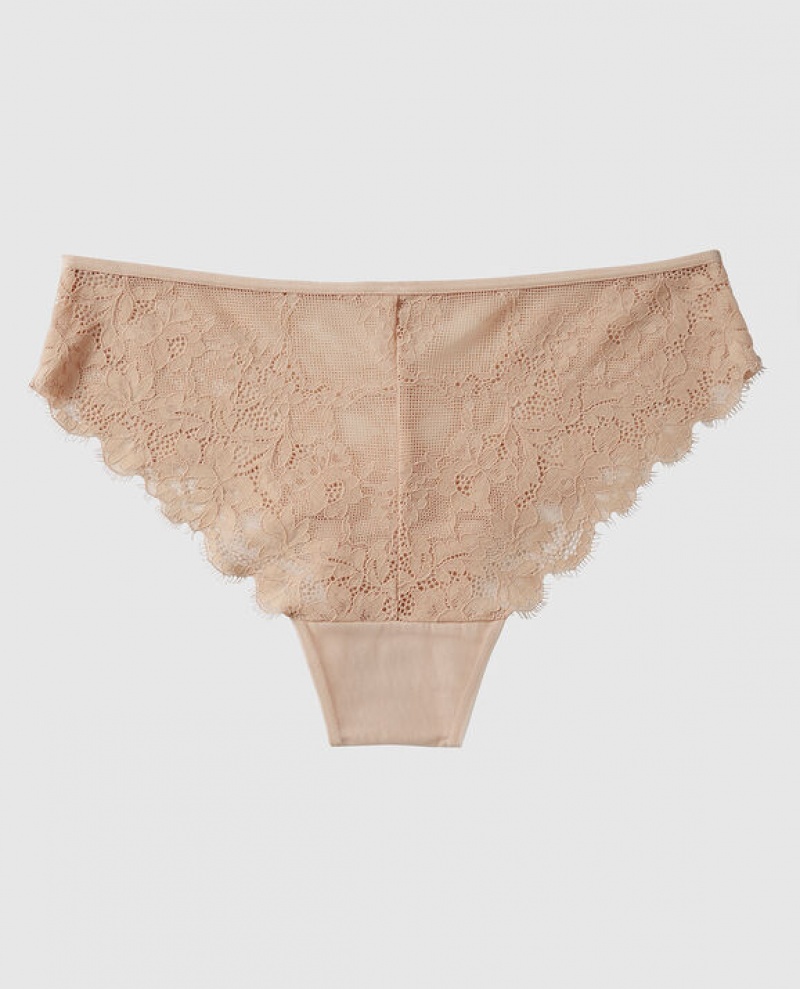 Women's La Senza Cheeky Panty Underwear Rosetan | Co5ZTAmg