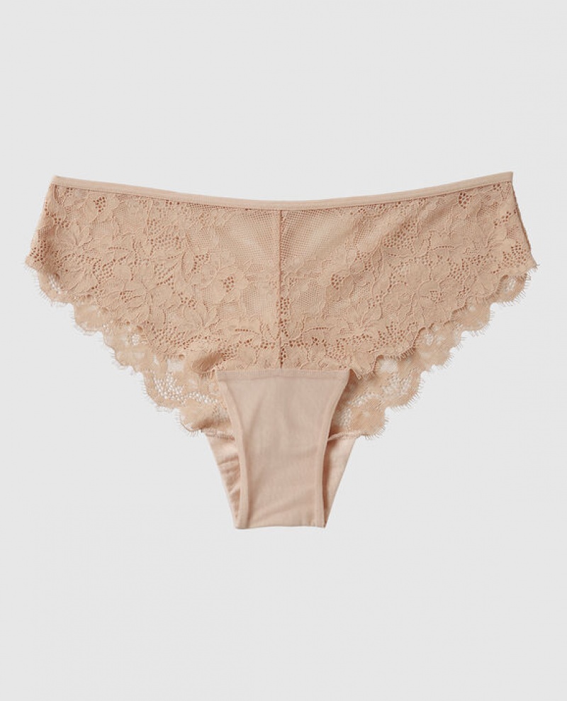 Women\'s La Senza Cheeky Panty Underwear Rosetan | Co5ZTAmg