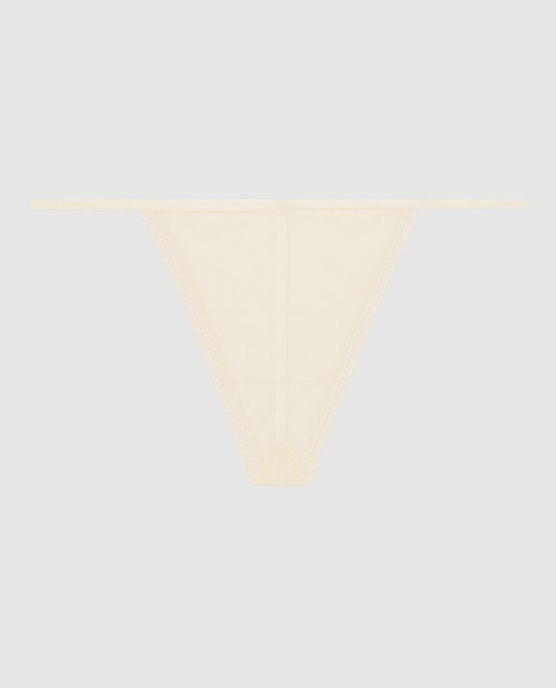 Women's La Senza G-String Panty Underwear Pearl | rsCYhcEw