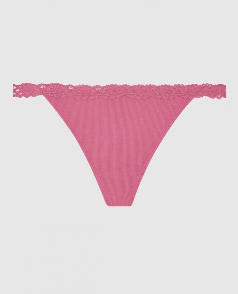 Women\'s La Senza G-String Panty Underwear Rose | YKXoYEI0