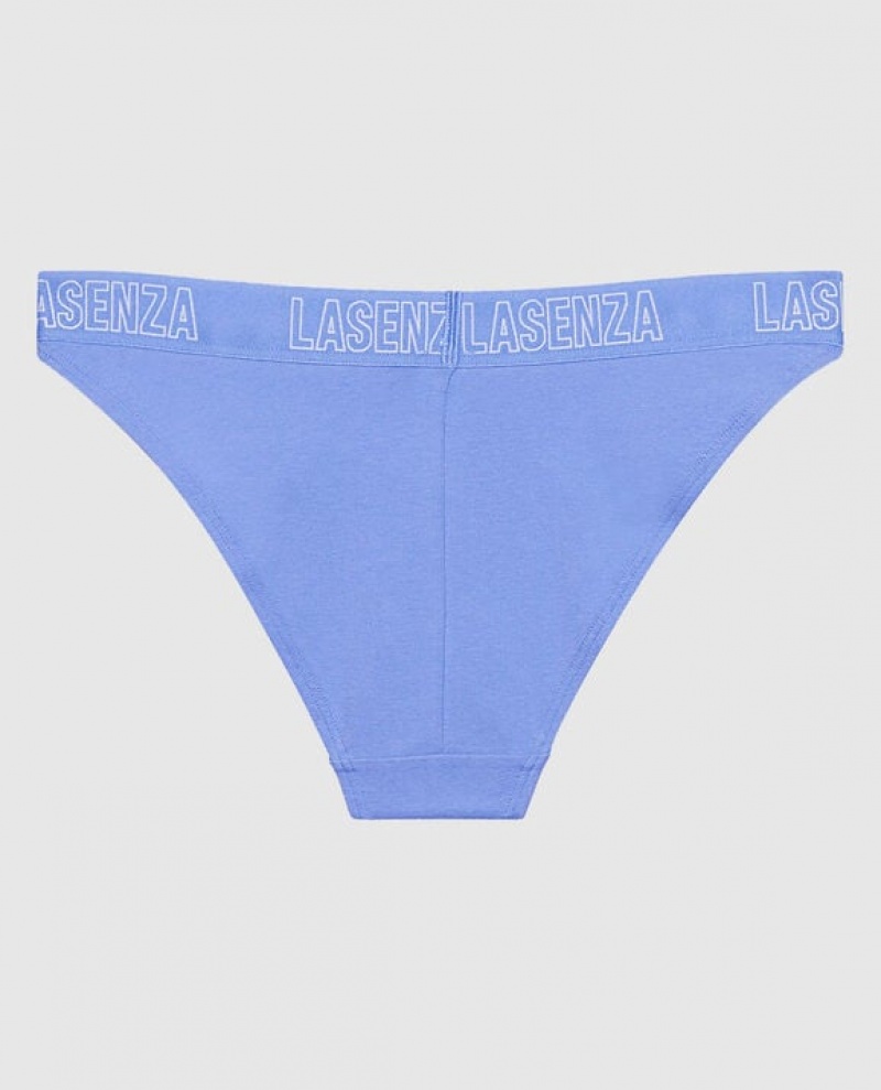 Women's La Senza High Leg Cheeky Panty Underwear Blue | NCFPCPAq