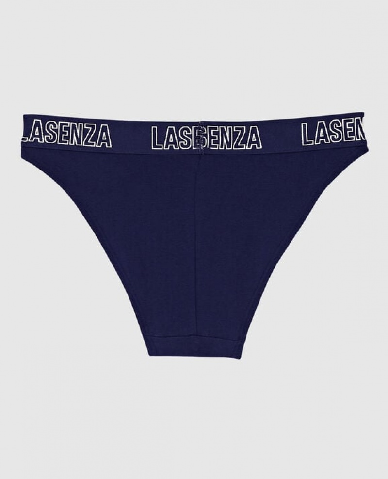 Women's La Senza High Leg Cheeky Panty Underwear Ocean Cavern | gxnXmECz