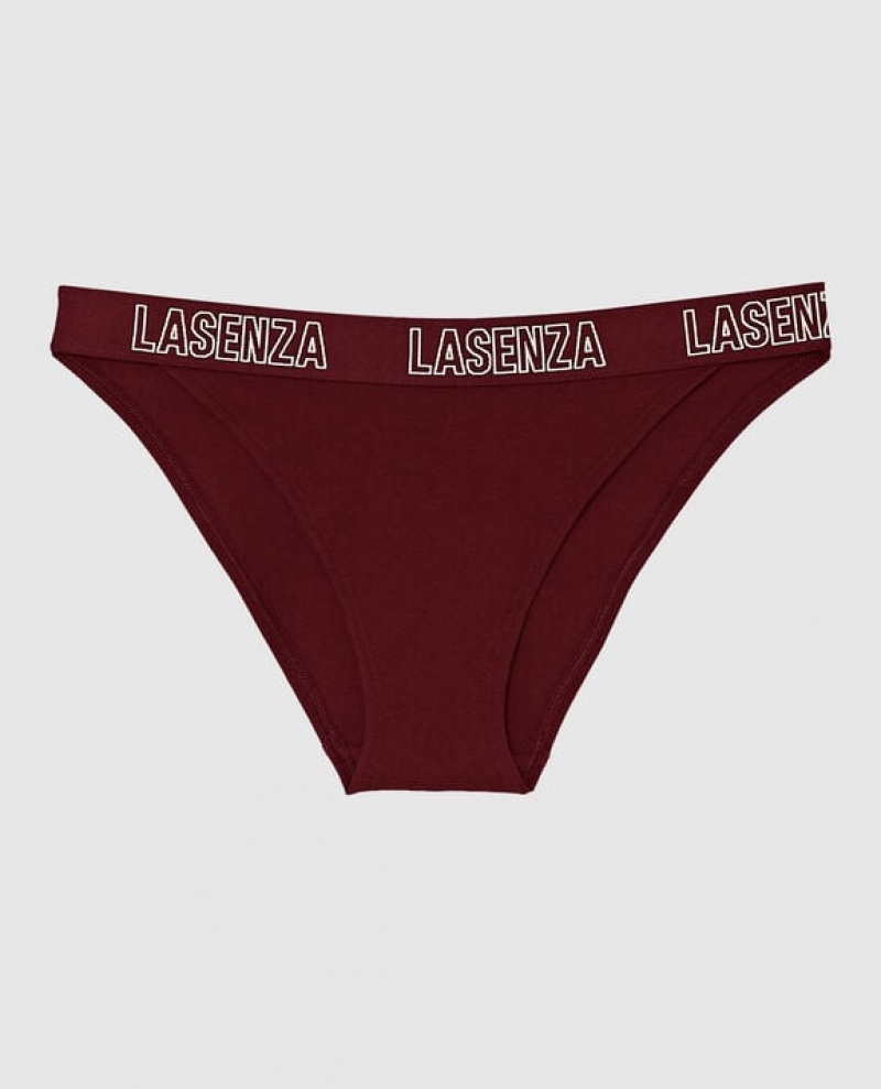 Women\'s La Senza High Leg Cheeky Panty Underwear Red Burgundy | wVTgLMz7