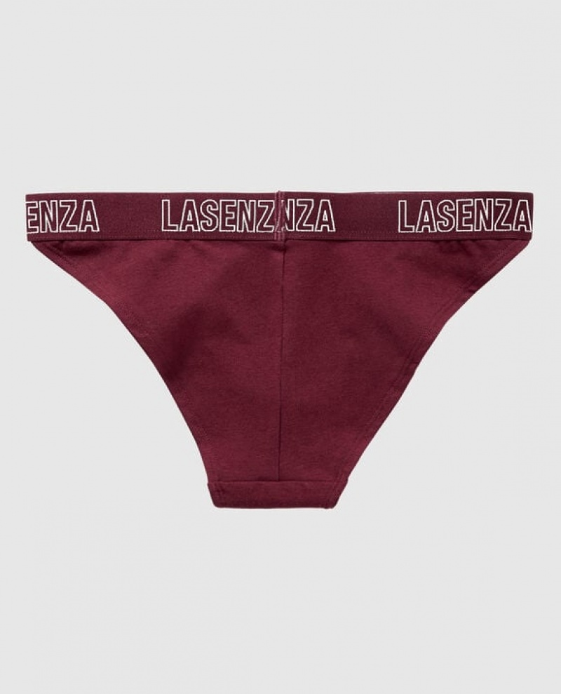 Women's La Senza High Leg Cheeky Panty Underwear Zinfandel | pzfxDUEM