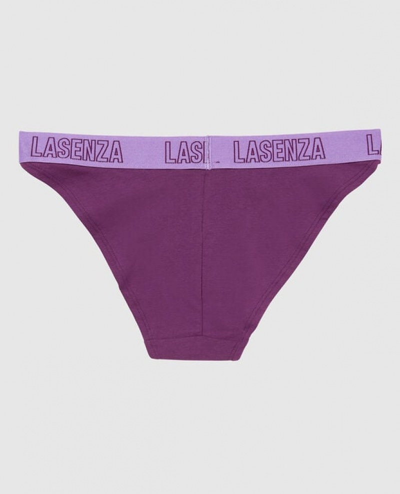 Women's La Senza High Leg Cheeky Panty Underwear Purple | 4bEu8zq0