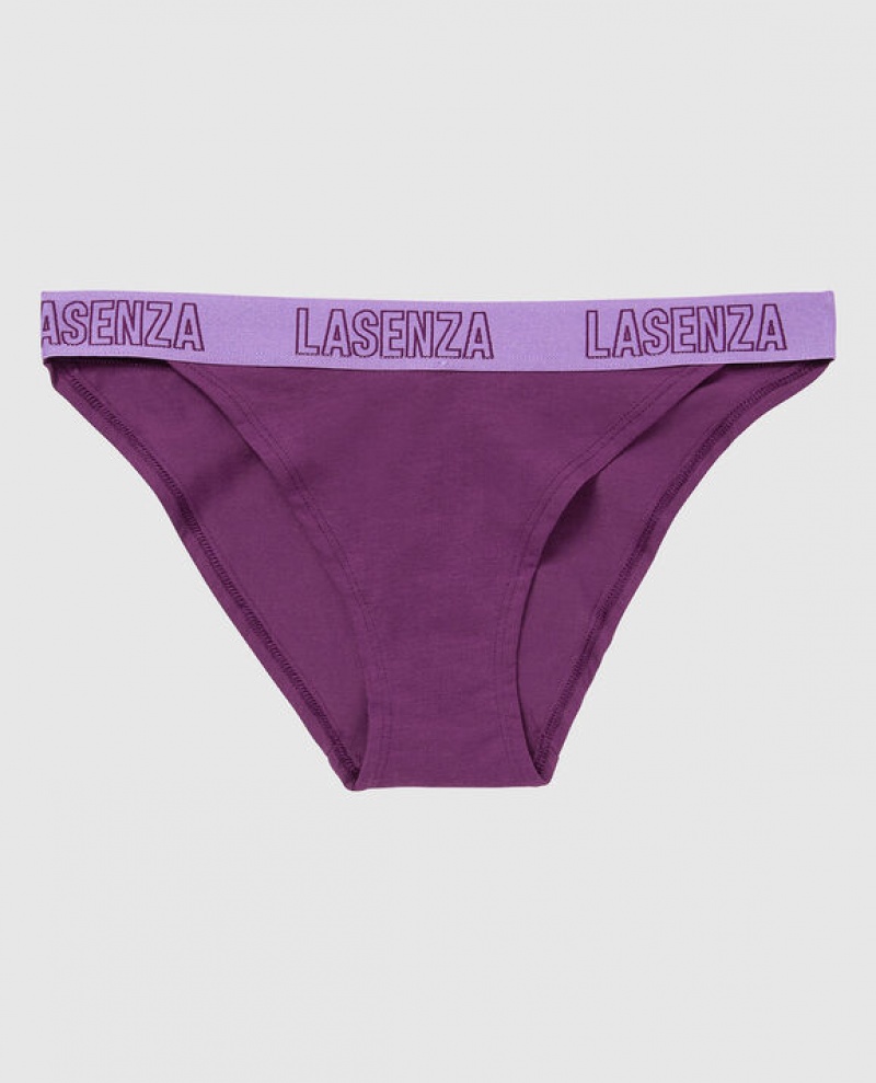 Women\'s La Senza High Leg Cheeky Panty Underwear Purple | 4bEu8zq0