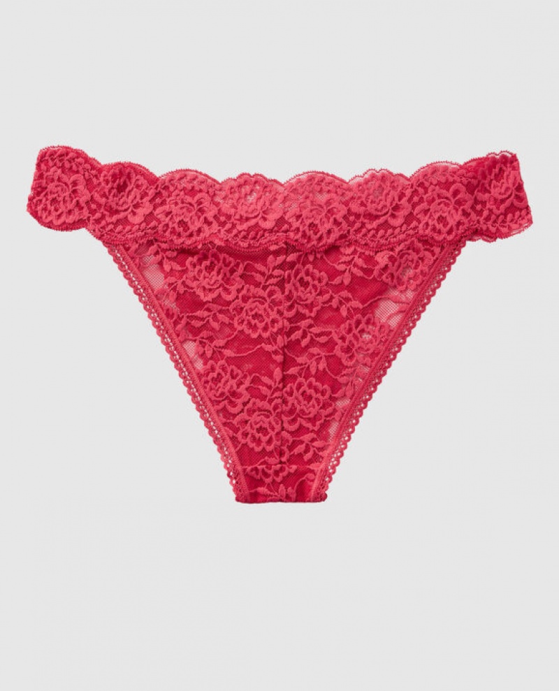 Women's La Senza High Leg Cheeky Panty Underwear Sweet Raspberry | J9tu6HZp