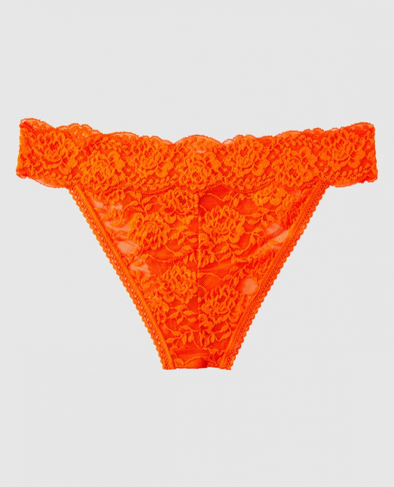 Women's La Senza High Leg Cheeky Panty Underwear Orange | YICI5T3j