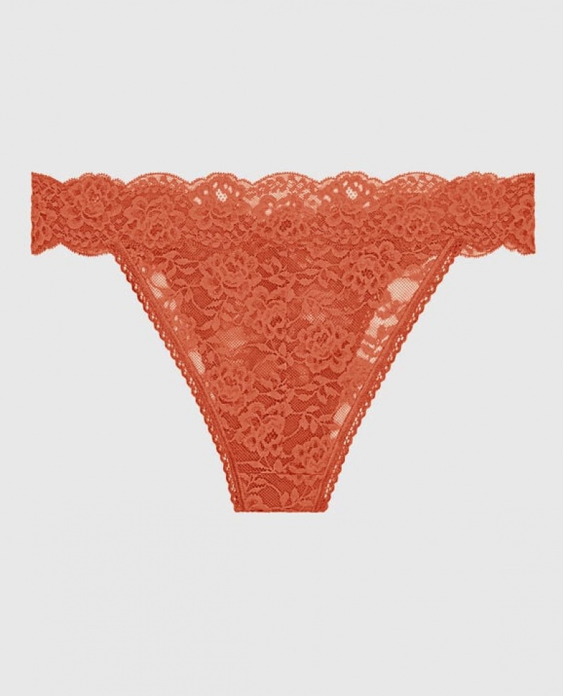 Women's La Senza High Leg Cheeky Panty Underwear Terra Cotta | 26ZBIHzu