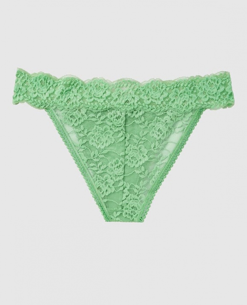 Women's La Senza High Leg Cheeky Panty Underwear Mint | ozIpxtKS