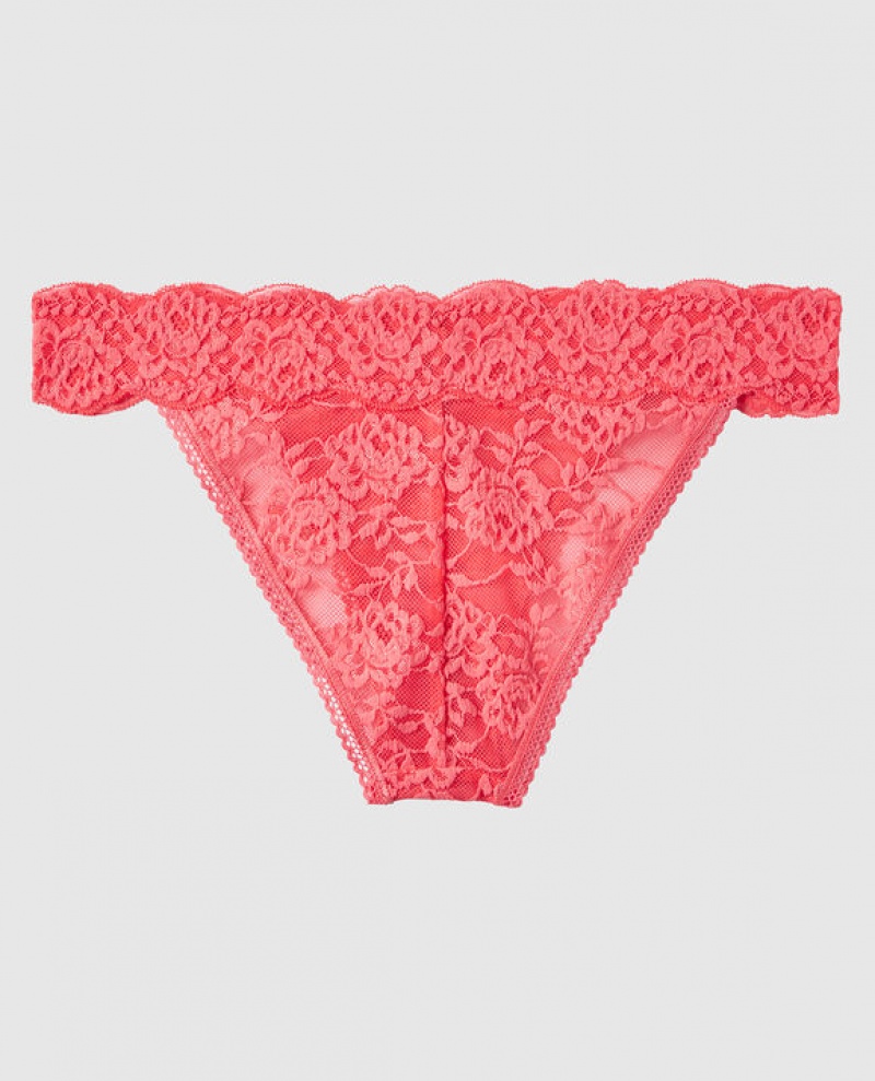 Women's La Senza High Leg Cheeky Panty Underwear Coral | 5OIDsnly