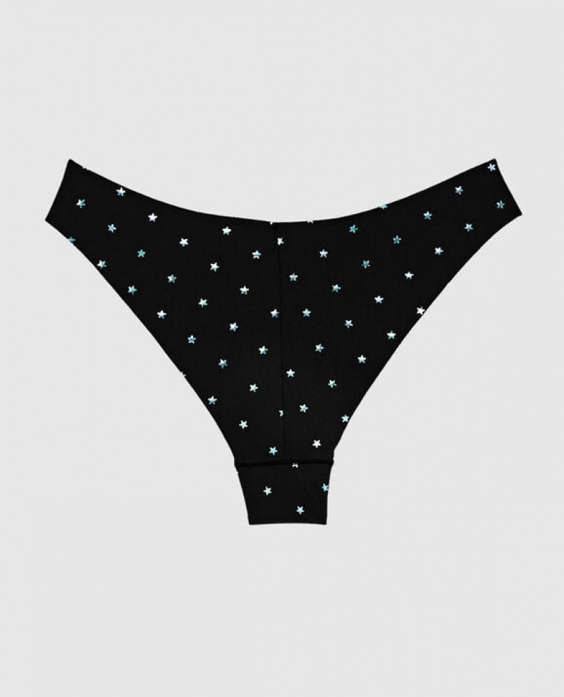 Women's La Senza High Leg Cheeky Panty Underwear Black | ixmky6gw