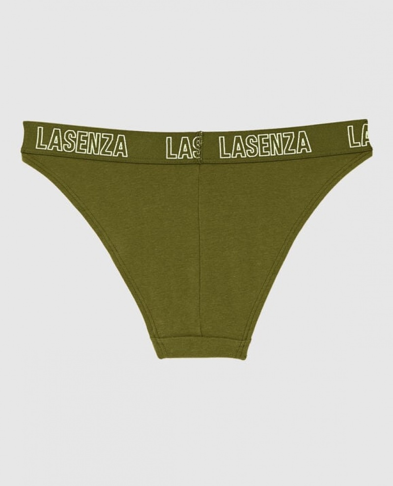 Women's La Senza High Leg Cheeky Panty Underwear Avocado | 8QAqw02e