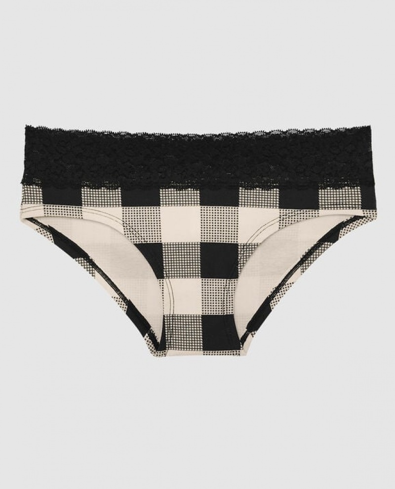 Women\'s La Senza Hipster Panty Underwear Festive Check | 8UGwjvaG