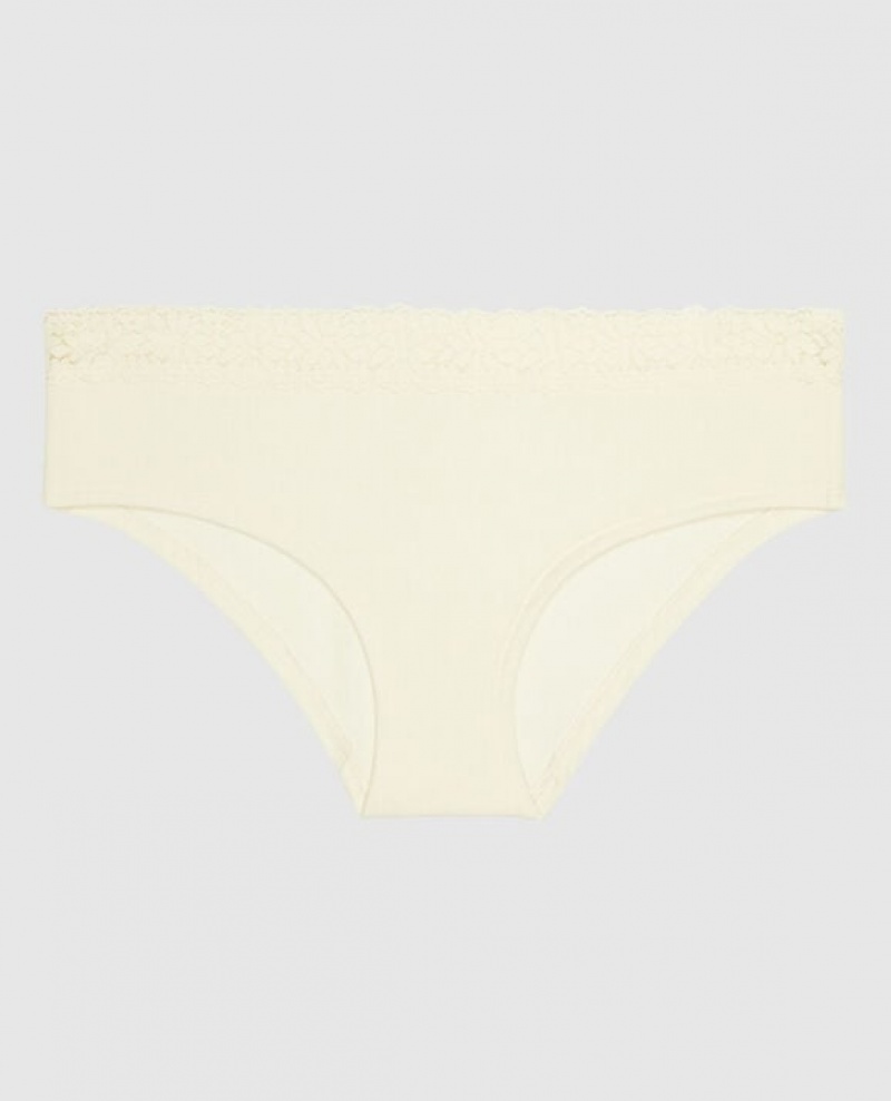 Women\'s La Senza Hipster Panty Underwear Cream | 97TjCpaY