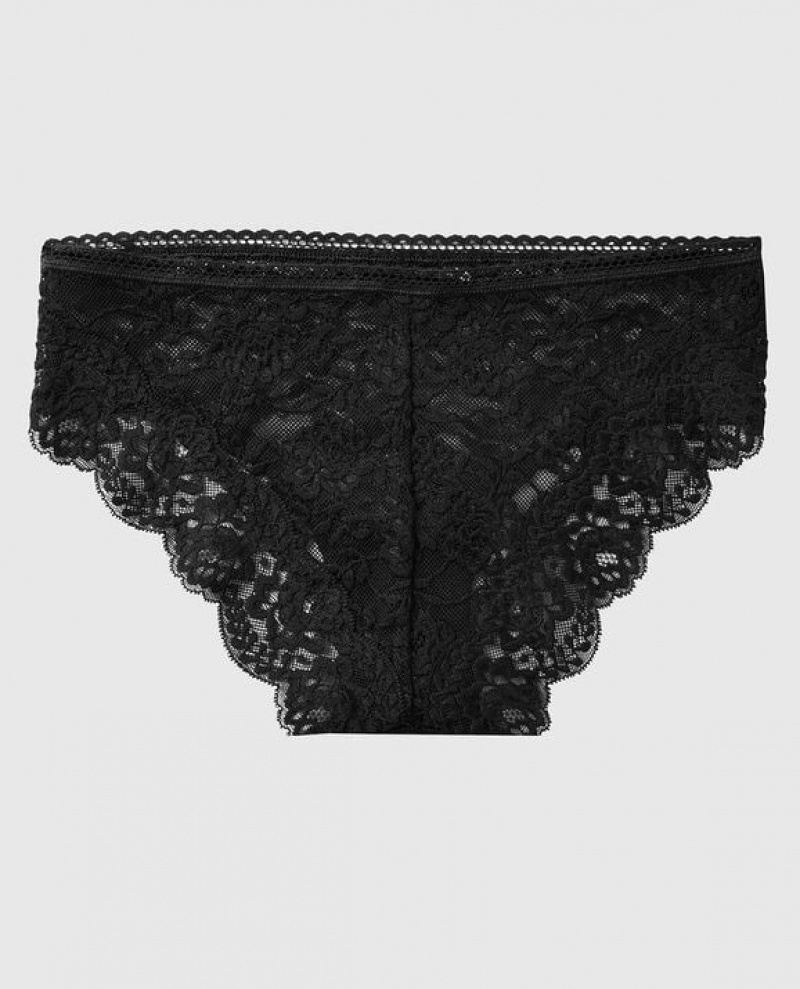 Women's La Senza Hipster Panty Underwear Black | QHH81LYk