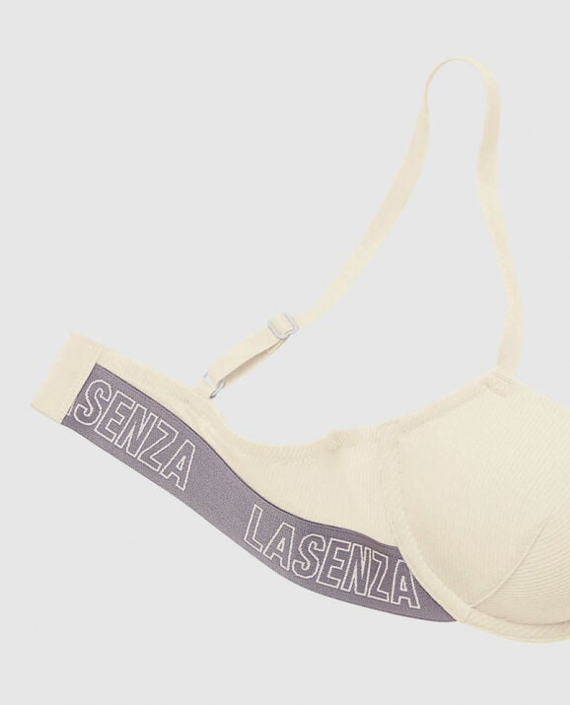 Women's La Senza Lightly Lined Demi Bras Pearl | 24VZ6lf1