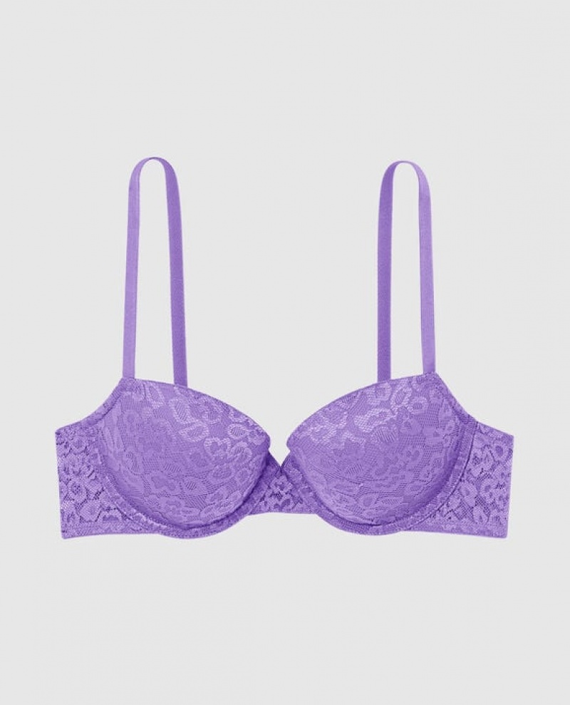 Women\'s La Senza Lightly Lined Demi Bras Flower | G4ClRFC7