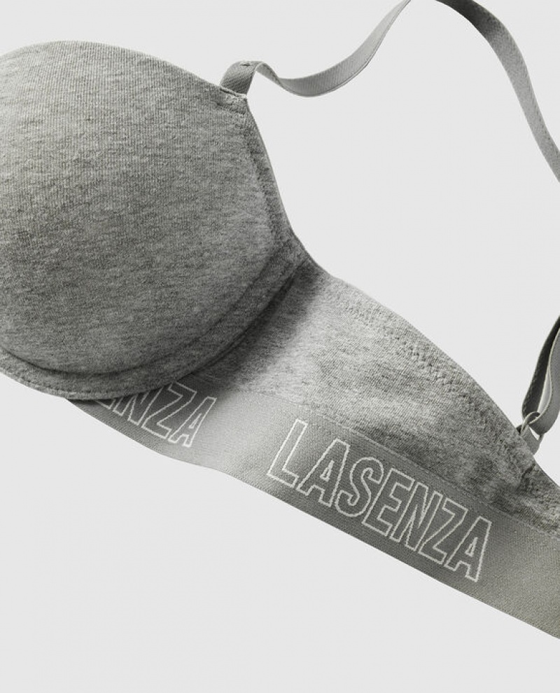 Women's La Senza Lightly Lined Demi Bras Grey | NyNVp0RL