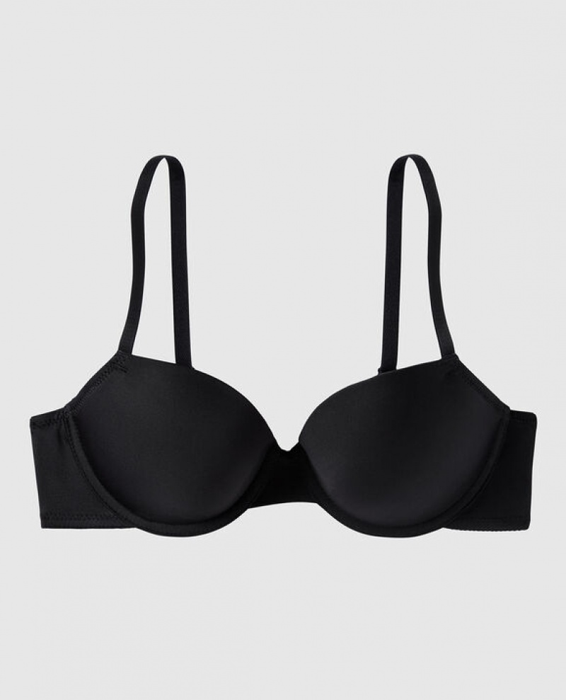 Women\'s La Senza Lightly Lined Demi Bras Black | 223jgRzS