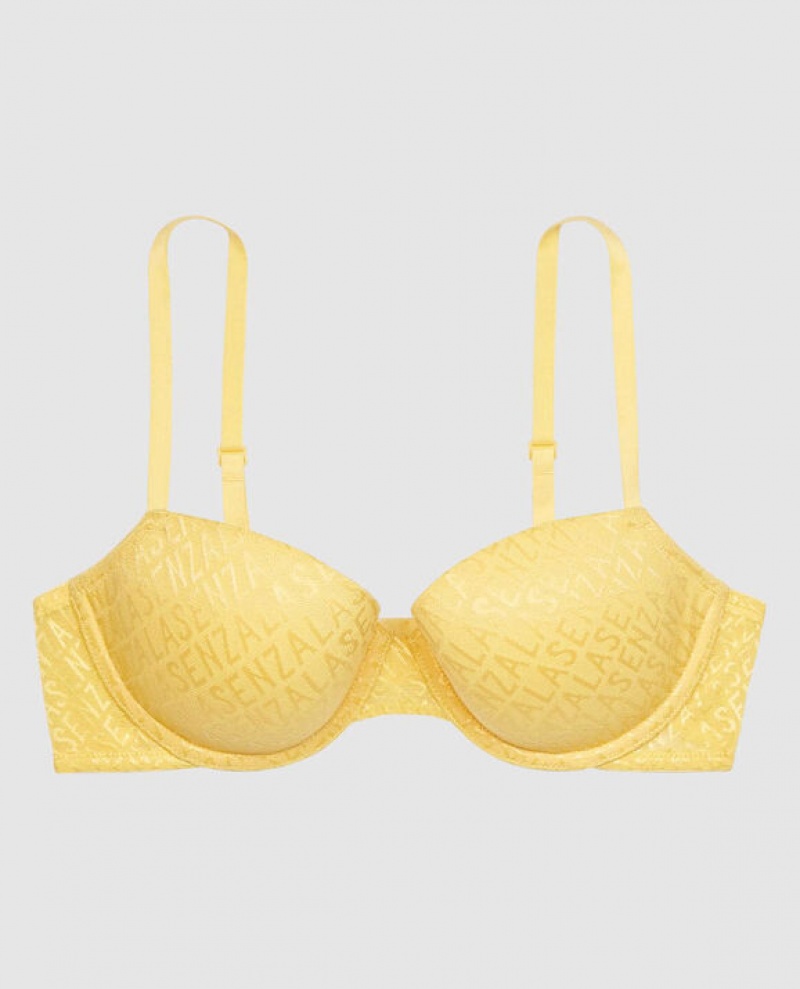 Women\'s La Senza Lightly Lined Demi Bras Cream | HmjgoAmu